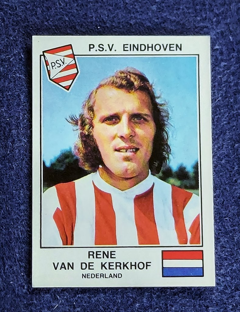 Panini sticker card voetbal EK Euro 1979 - R. Van de Kerkhof, Ophalen of Verzenden, Nieuw, Sticker