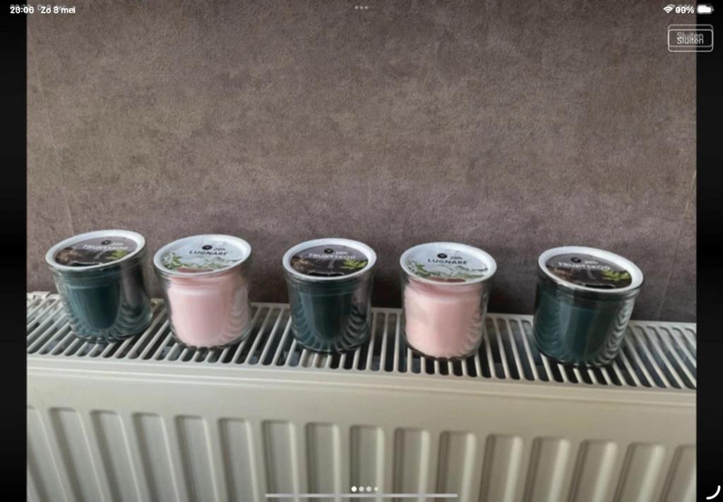 5 nieuwe  geurkaarsen, Ophalen of Verzenden, Nieuw, Kaars