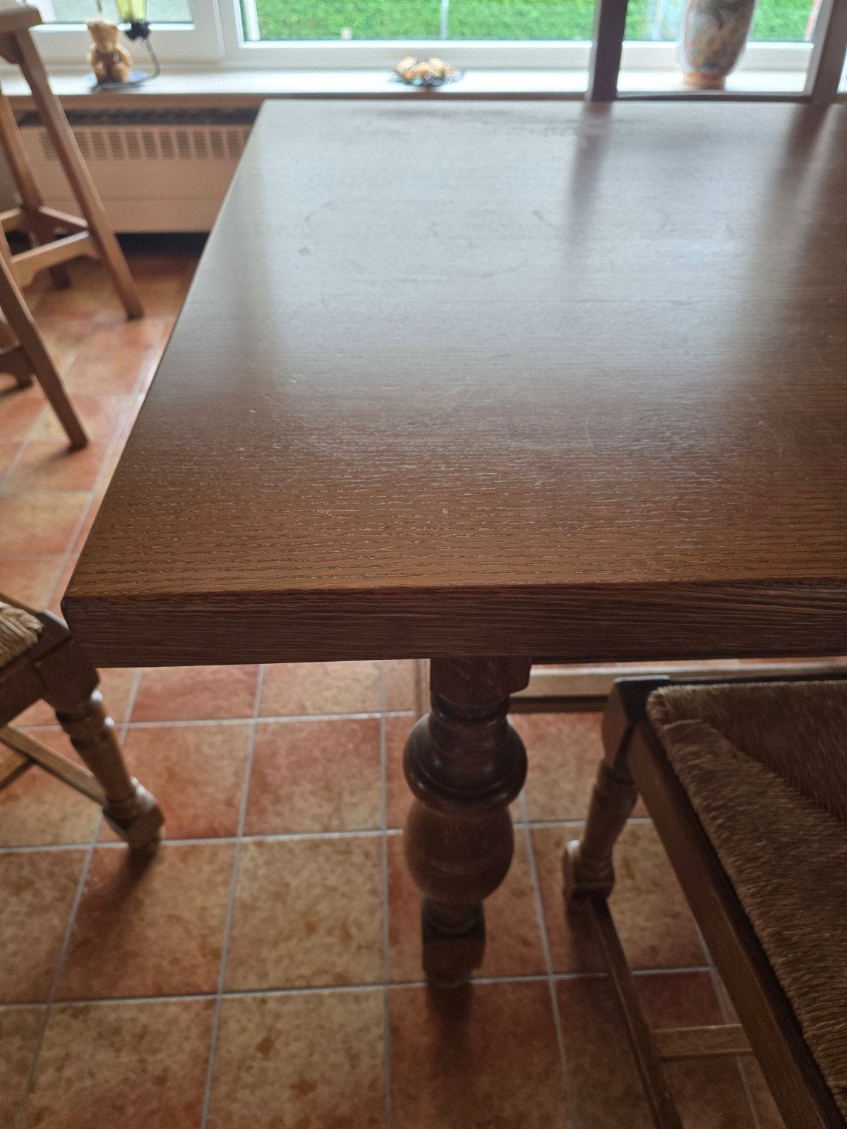 tafel en stoelen, Enlèvement, Rectangulaire, Autres essences de bois