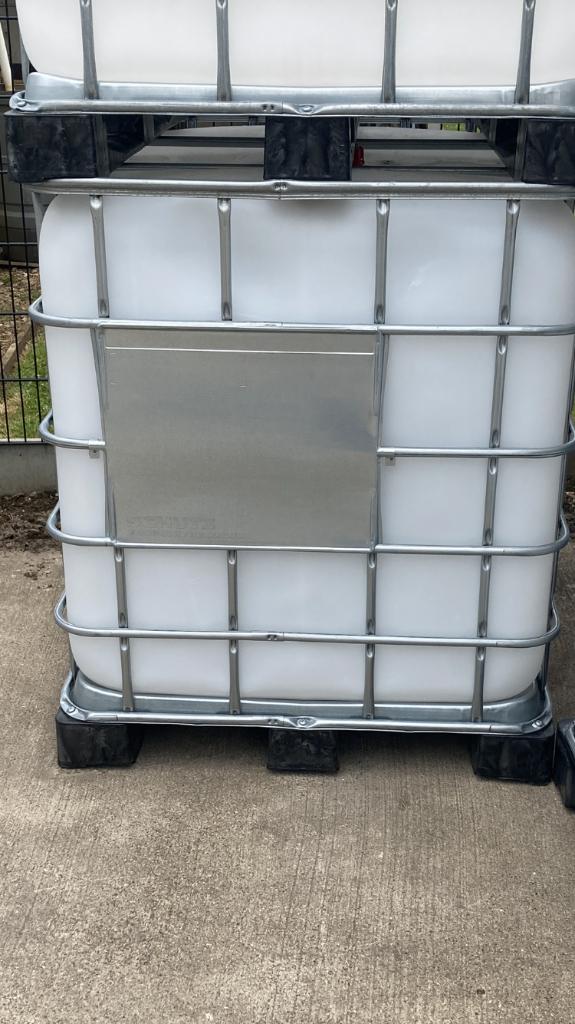 Ibc container 1000l, Ophalen, Zo goed als nieuw, Kunststof, Met kraantje