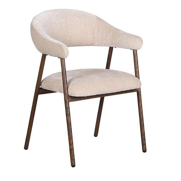 set van 4 nieuwe stoffen stoelen/poedergecoat poten, Maison & Meubles, Chaises, Neuf, Autres couleurs, Tissus, Enlèvement
