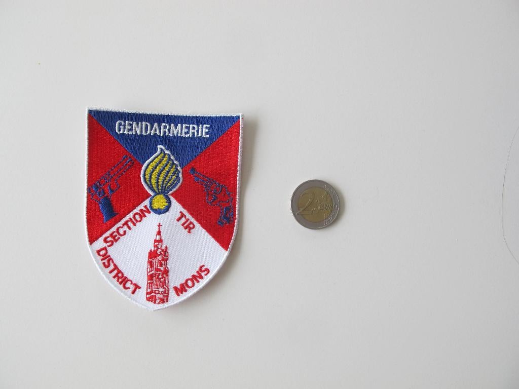 patch politie rijkswacht gendarmerie mons, Enlèvement ou Envoi, Gendarmerie, Emblème ou Badge