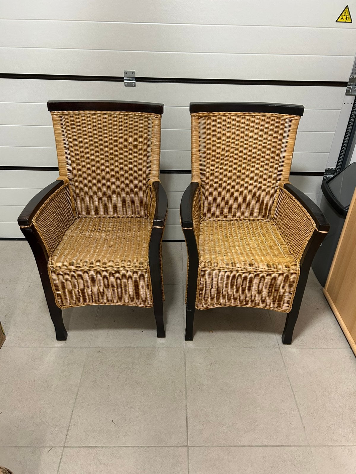Gratis rieten stoelen in heel goede staat, Ophalen, Zo goed als nieuw