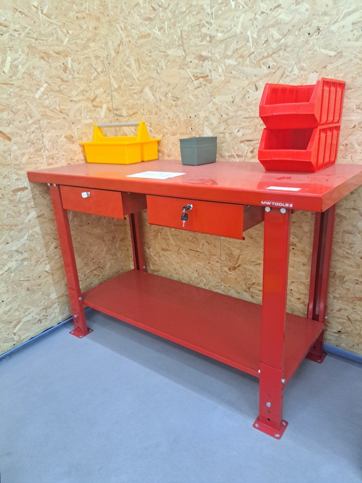 nieuwe werkbank, Ophalen