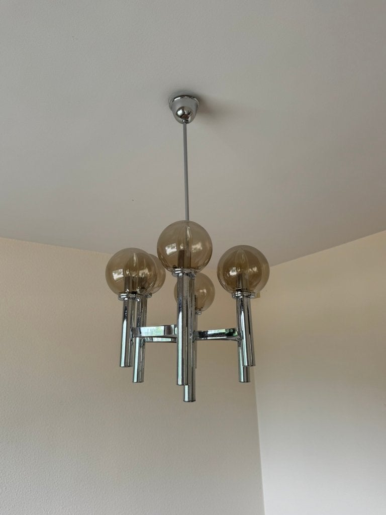 Vintage verlichting, Ophalen, Gebruikt, Vintage, Plafondlamp