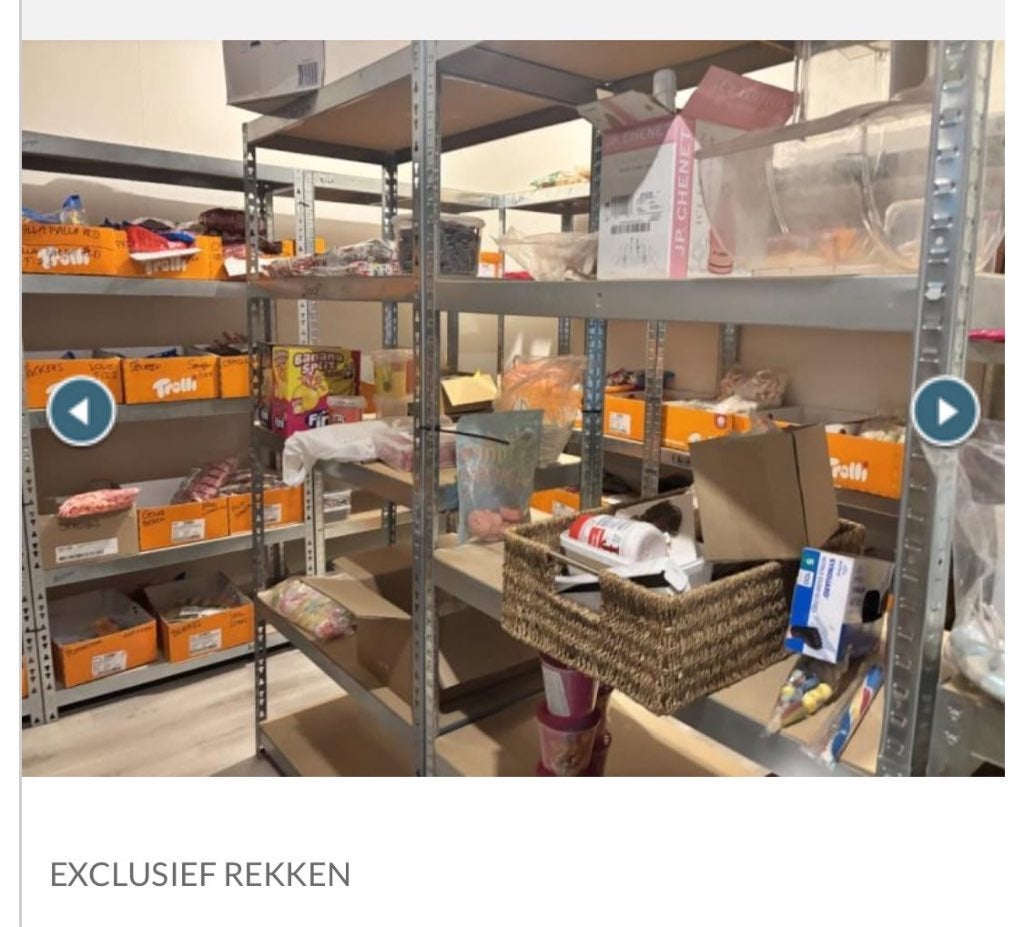Snoep uit stock snoepwinkel, Ophalen