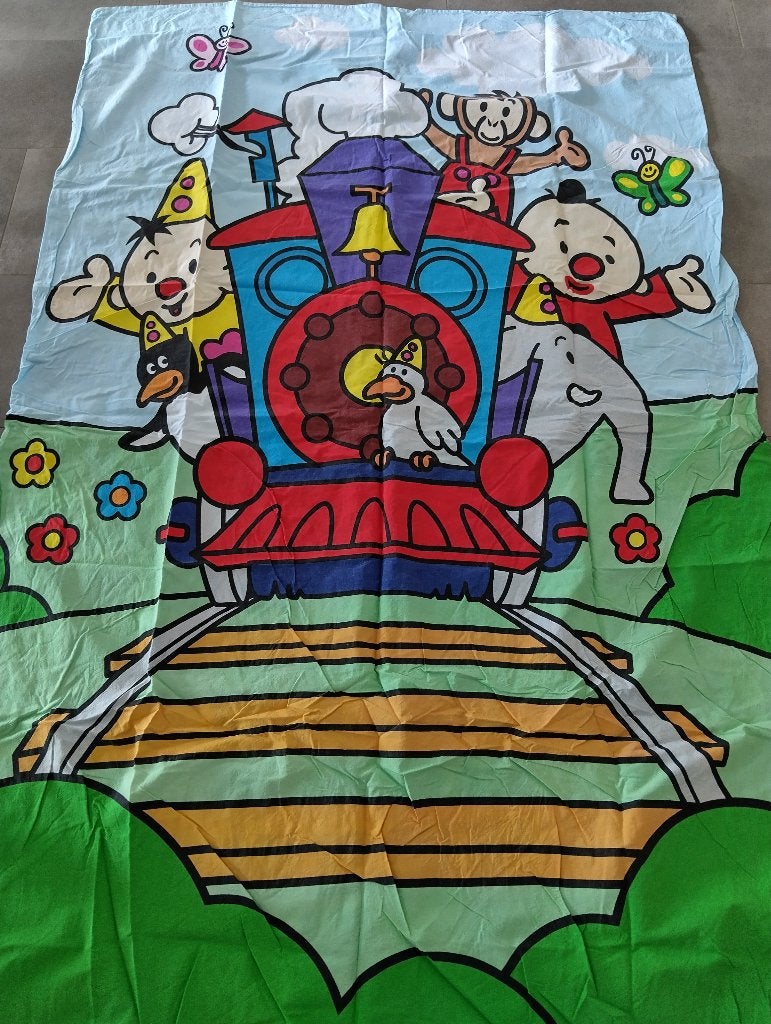 Bumba dekbedovertrek katoen eenpersoonsbed, Kinderen en Baby's, Ophalen, Overige merken, Instopstrook, Zo goed als nieuw