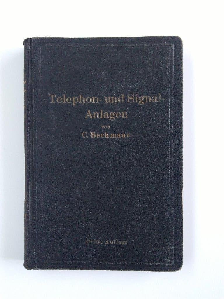 Telephon- und Signal-Anlagen 1922 : C. Beckmann, Antiquités & Art, Enlèvement ou Envoi, C. Beckmann