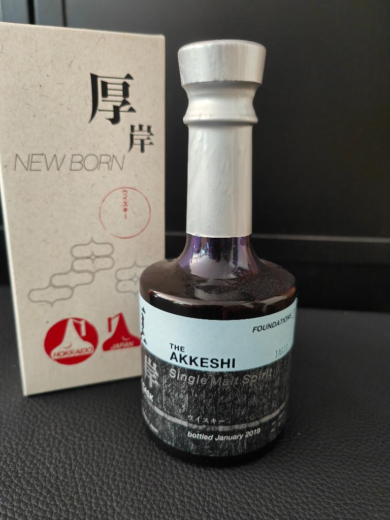 Akkeshi NEW BORN FOUNDATIONS 3 200ml  55% Whisky + Box, Overige gebieden, Overige typen, Nieuw, Ophalen of Verzenden