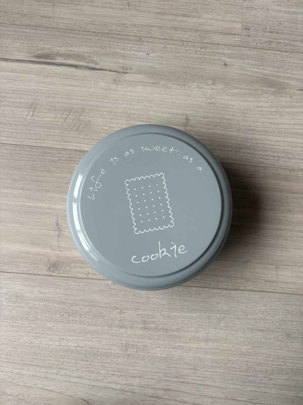 Metalen koekjes trommel Riverdale, Ophalen, Overige kleuren, Zo goed als nieuw, Met deksel