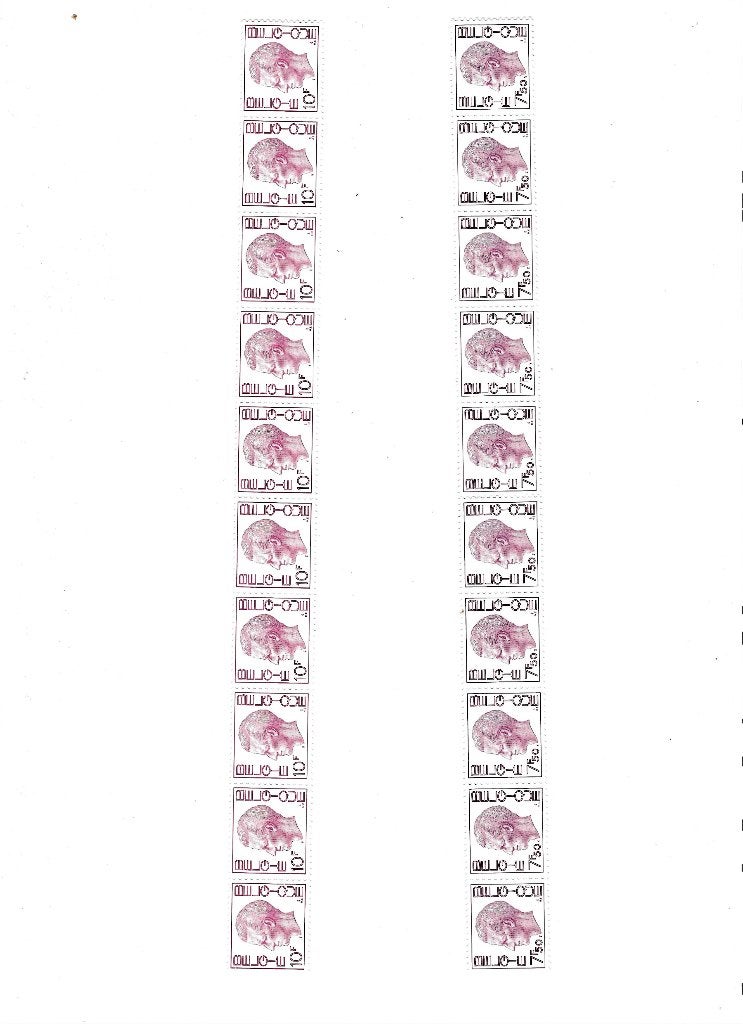 2 keer 10 rolzegels, Ophalen of Verzenden