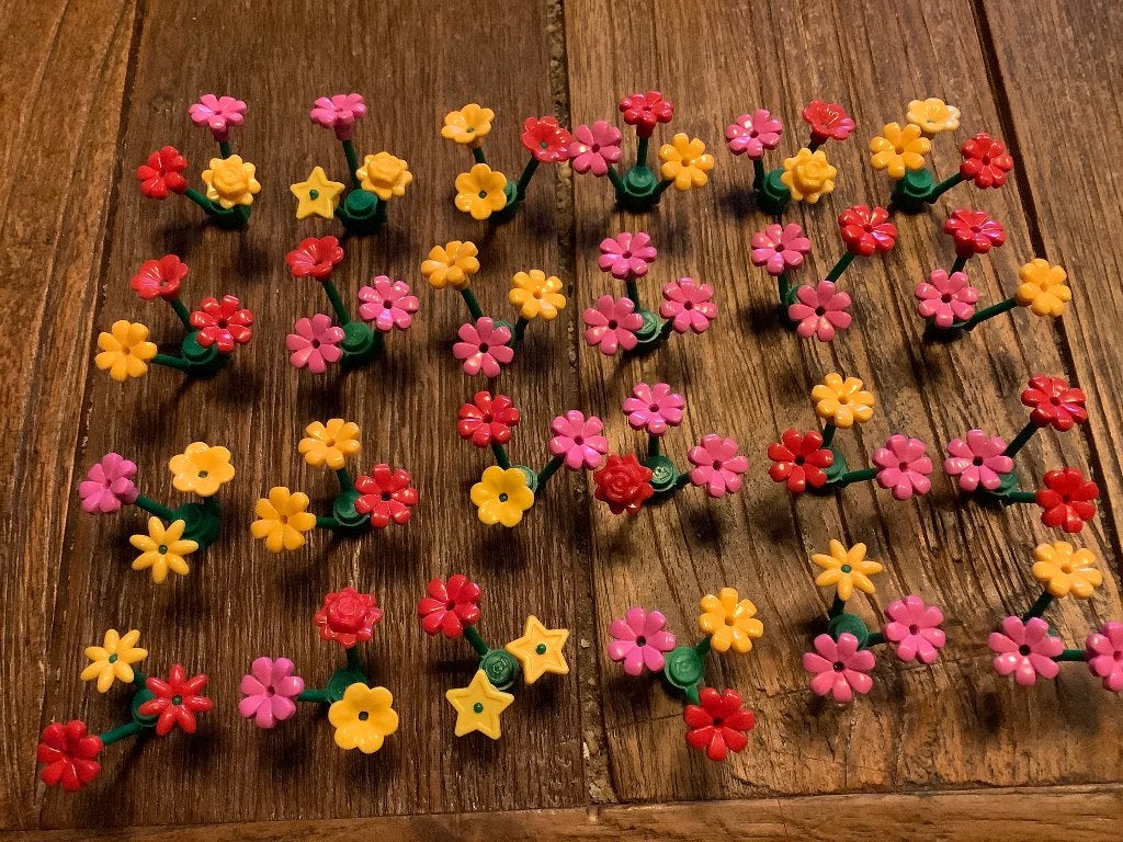 Lego bloemen 24 stuks / 488-A1, Ophalen of Verzenden, Zo goed als nieuw, Losse stenen, Lego
