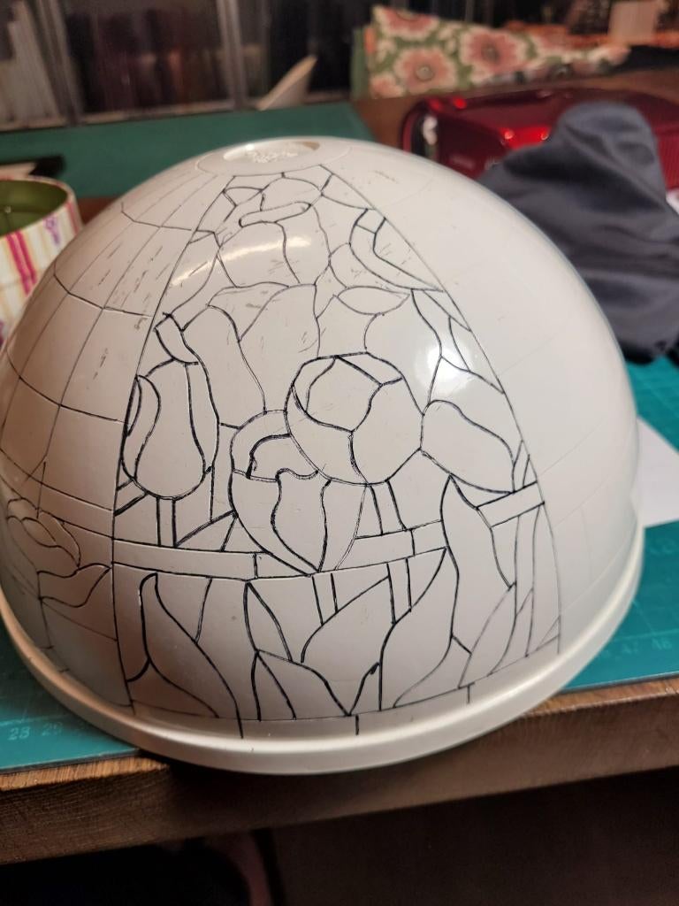Tiffany lampmal met 4 versch. patronen, Ophalen of Verzenden