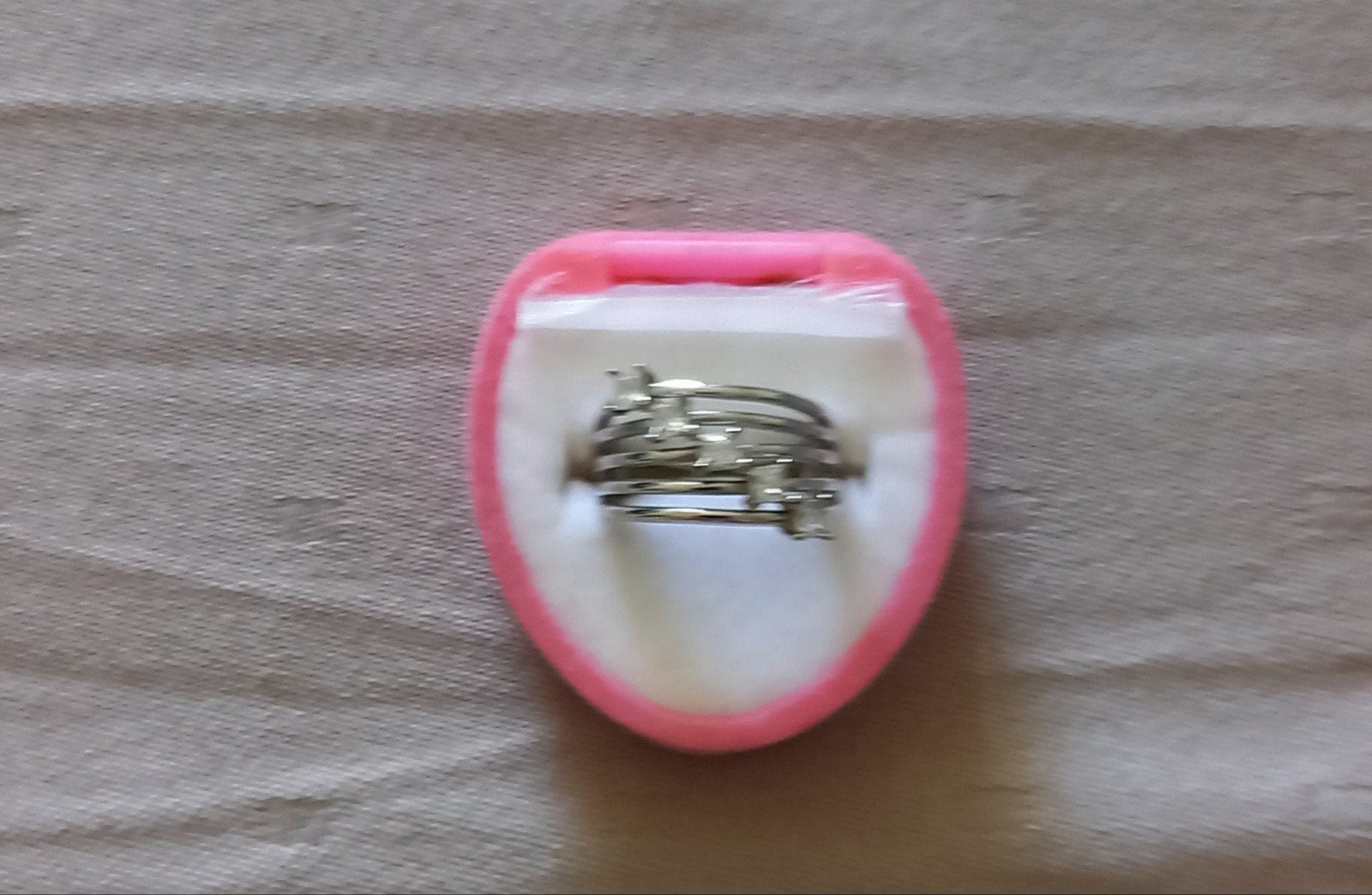 Fantasie sieraden ring maat L., Bijoux, Sacs & Beauté, Bagues, Enlèvement, Comme neuf, Femme