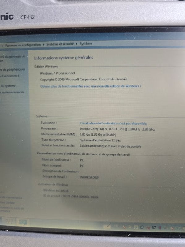 Tablette Panasonic CF-H2 I5 4GB Ram, Enlèvement ou Envoi, Neuf