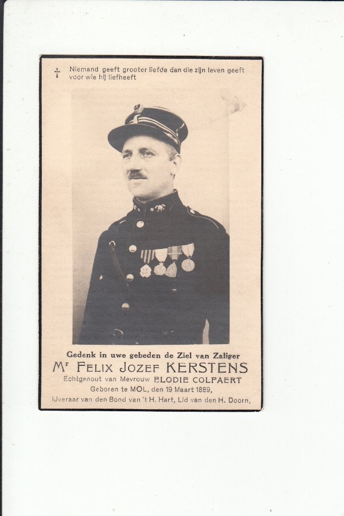 Slachtoffer WO II - Mol - Sachsenhausen 1945, Verzamelen, Bidprentjes en Rouwkaarten, Verzenden, Bidprentje