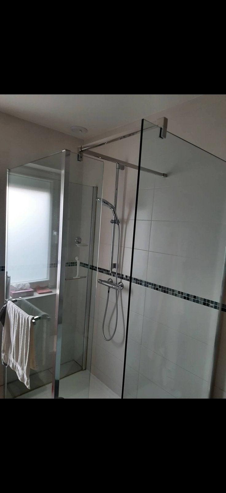 Parois de douche 140x90 / 1cm d’épaisseur, Enlèvement, Comme neuf