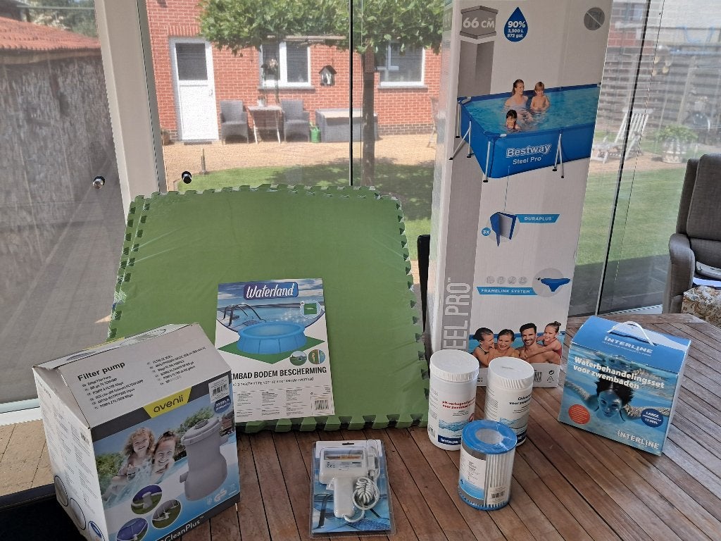 Opzetzwembad, Enlèvement, Comme neuf, Couverture de piscine