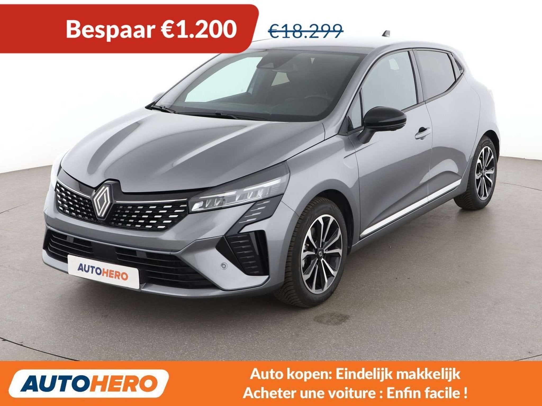 Renault Clio 1.6 Hybrid E-Tech Techno (bj 2023, automaat), Auto's, Gebruikt, Euro 6, LED verlichting, 105 kW