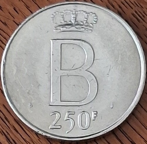 Belgische 250 frank herdenkingsmunt 1976., Ophalen of Verzenden, Zilver, Losse munt, Zilver
