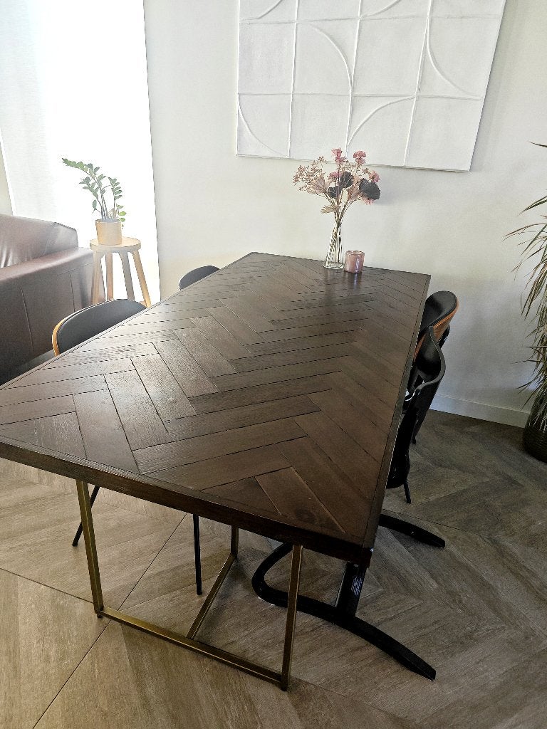 Dutchbone eettafel, Huis en Inrichting, Ophalen, 50 tot 100 cm, Zo goed als nieuw, 150 tot 200 cm