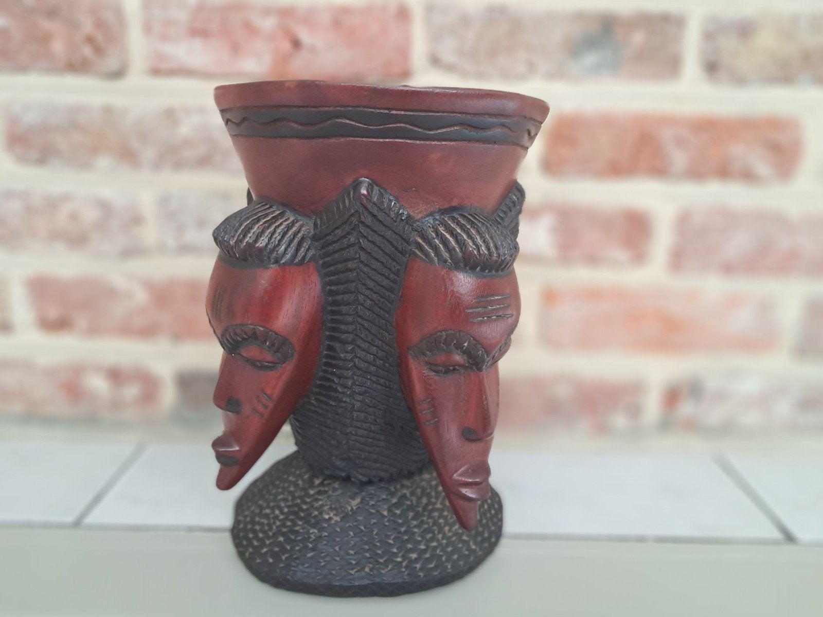 Afrikaans houtsnijwerk, Bois, Enlèvement, 20 - 50 cm, Statue