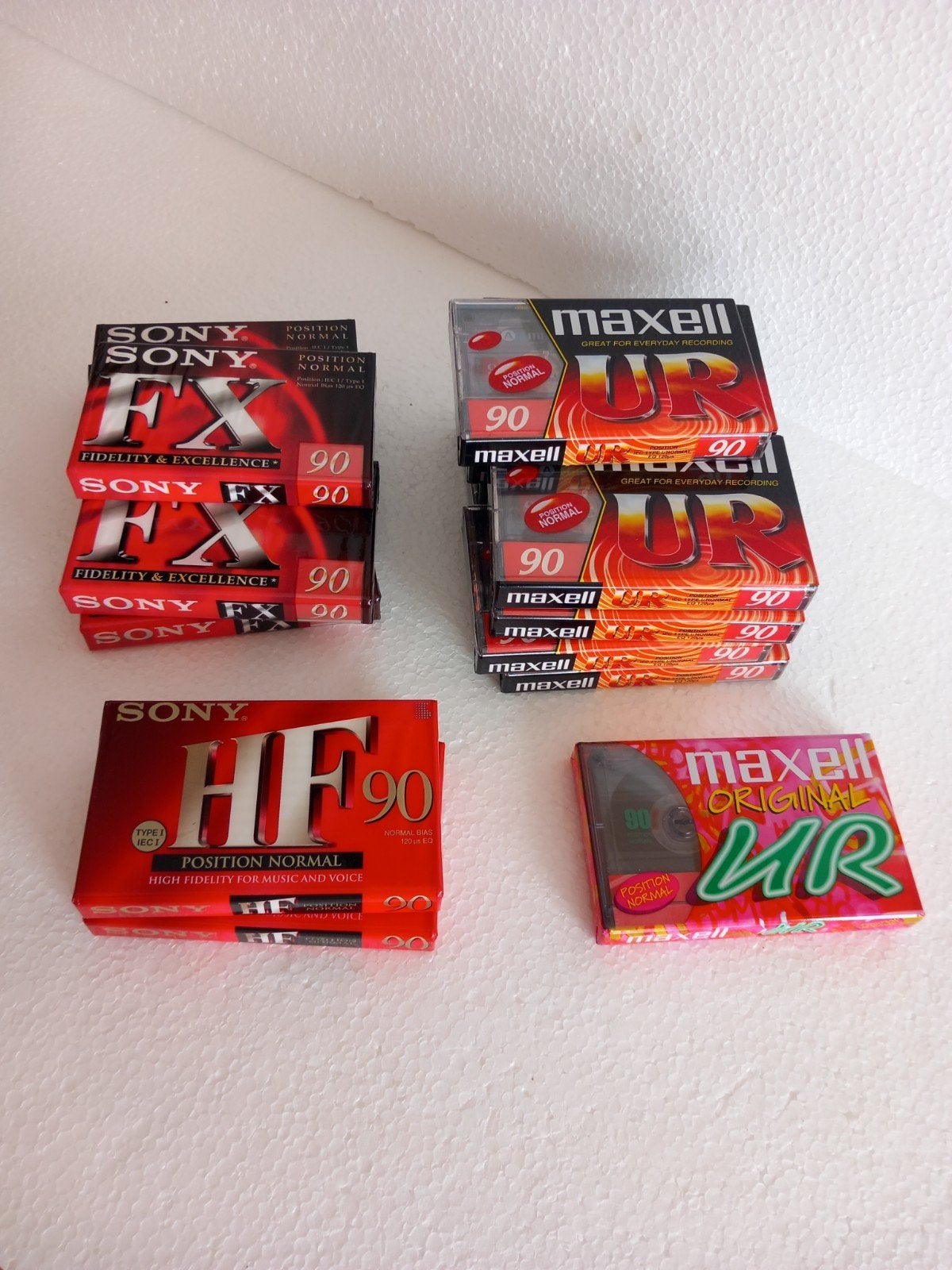 17 CASSETTE 90.  MAXELL + SONY DANS L'ENBALLAGE D'ORIGINE, Enlèvement ou Envoi