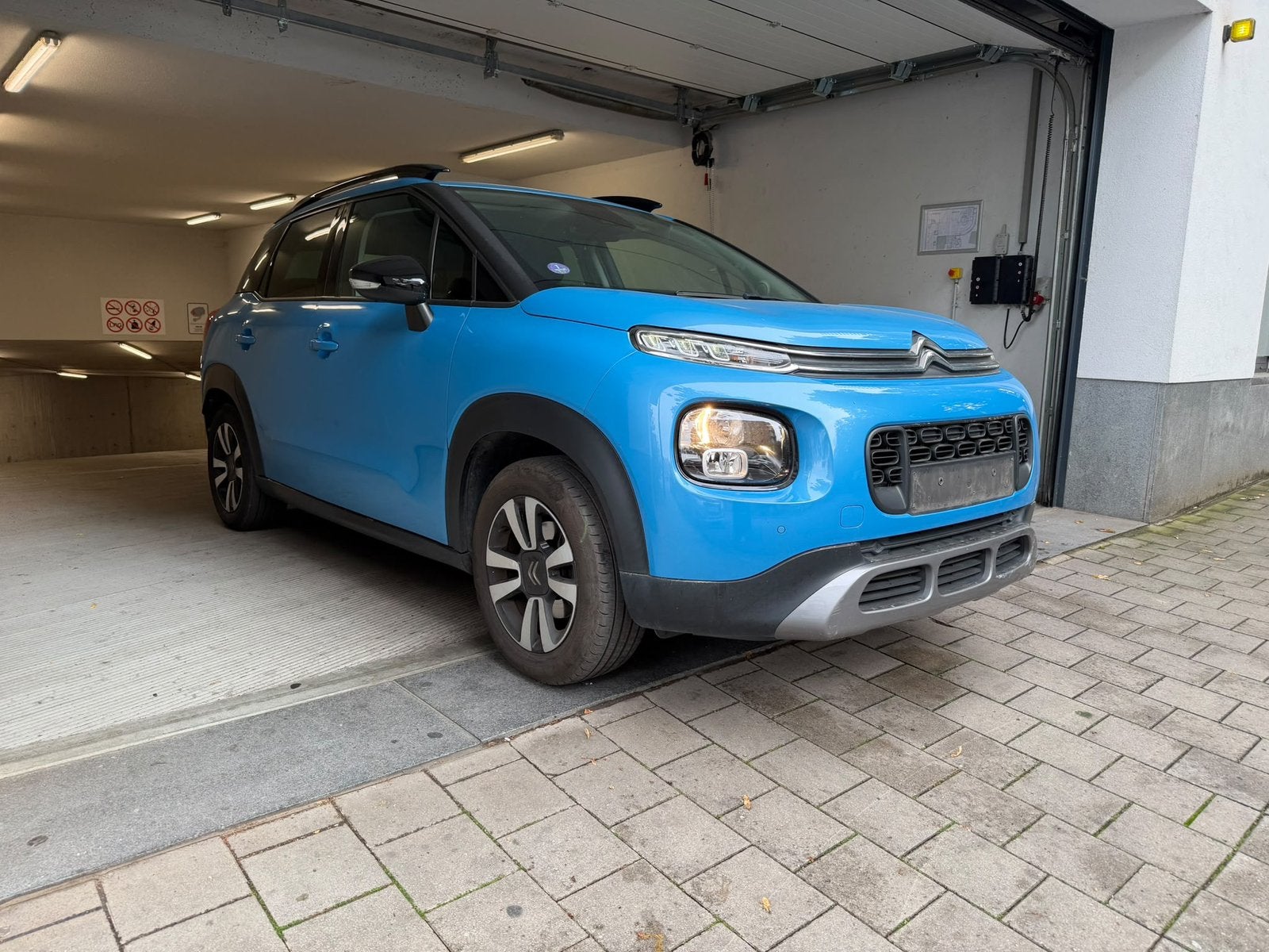CITRON C3 aircross 1.2 benzine, Auto's, Automaat, 1199 cc, Blauw, Leder en Stof
