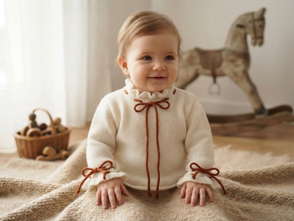 Vintage baby trui truitje retro, Zo goed als nieuw, Vintage, Truitje of Vestje, Verzenden