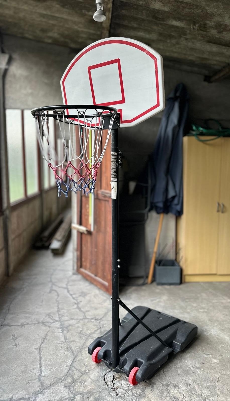 basketring met staander, Sports & Fitness, Enlèvement, Comme neuf, Ballon