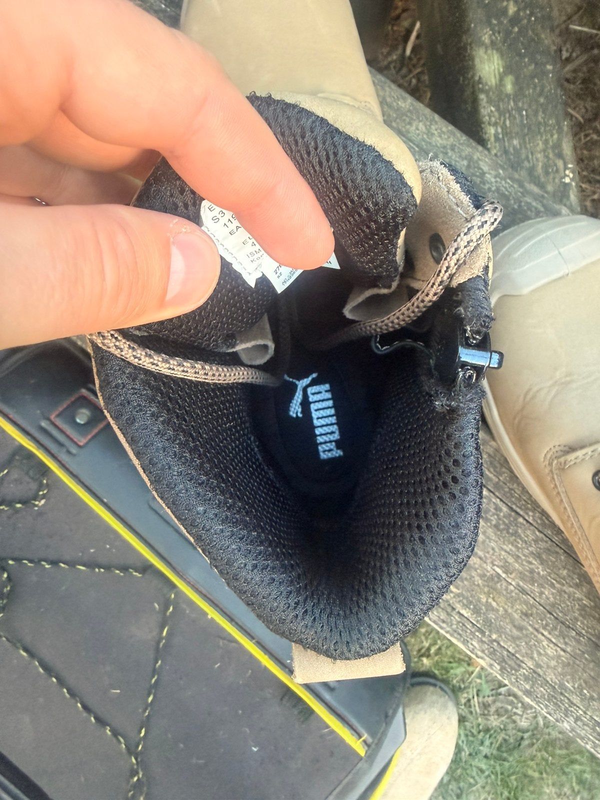 Bottines de travail, Kleding | Heren, Ophalen, Overige kleuren, Zo goed als nieuw, Werkschoenen