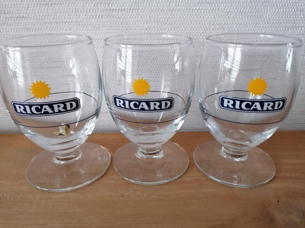 4 verschillende nieuwe  Ricard glaasjes. Zie omschrijving., Verzamelen, Ophalen