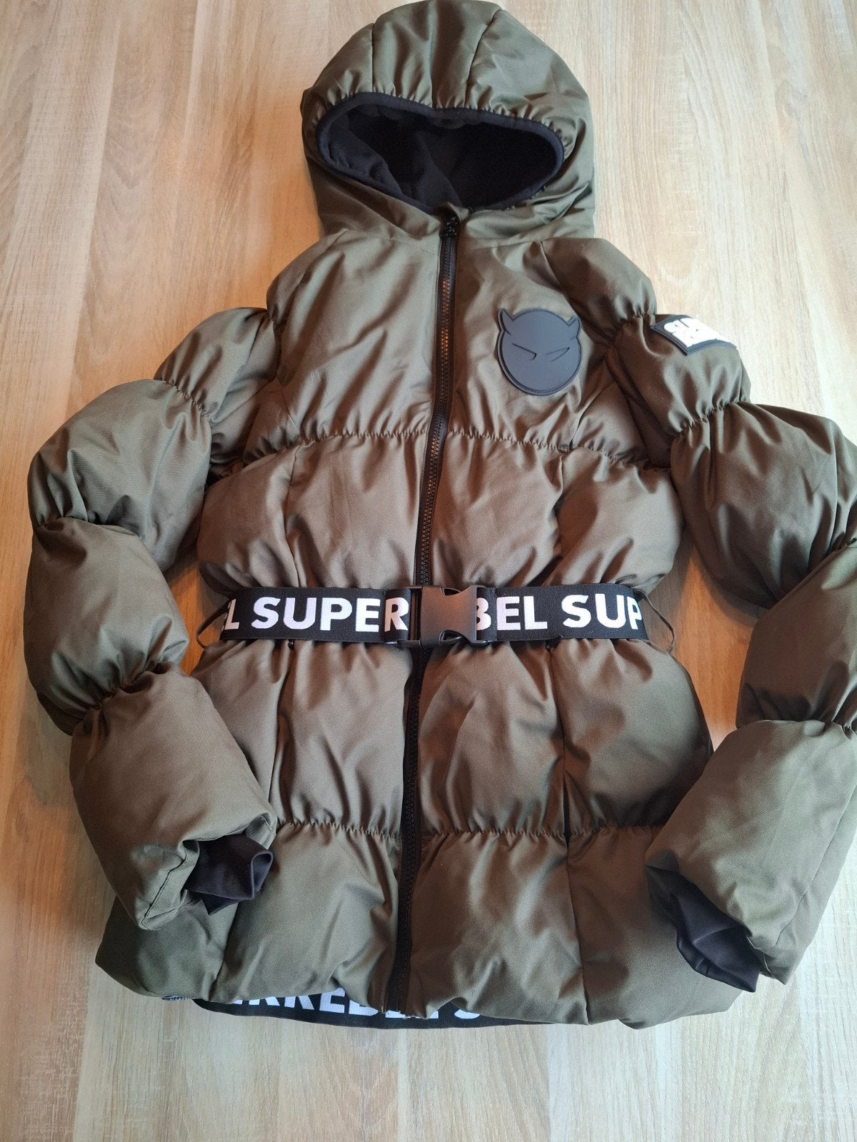 Ski-jas SuperRebel. Meisje. maat 164. Kaki, Gebruikt, Super rebel, Meisje, Ophalen of Verzenden