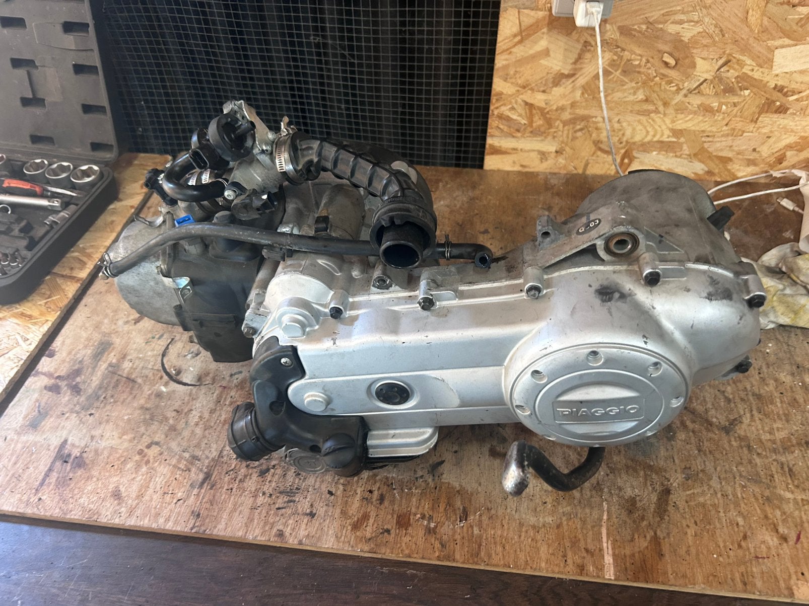 Zip 50cc 4t 3v uger blok, Fietsen en Brommers, Ophalen, Gebruikt, Blok, Piaggio