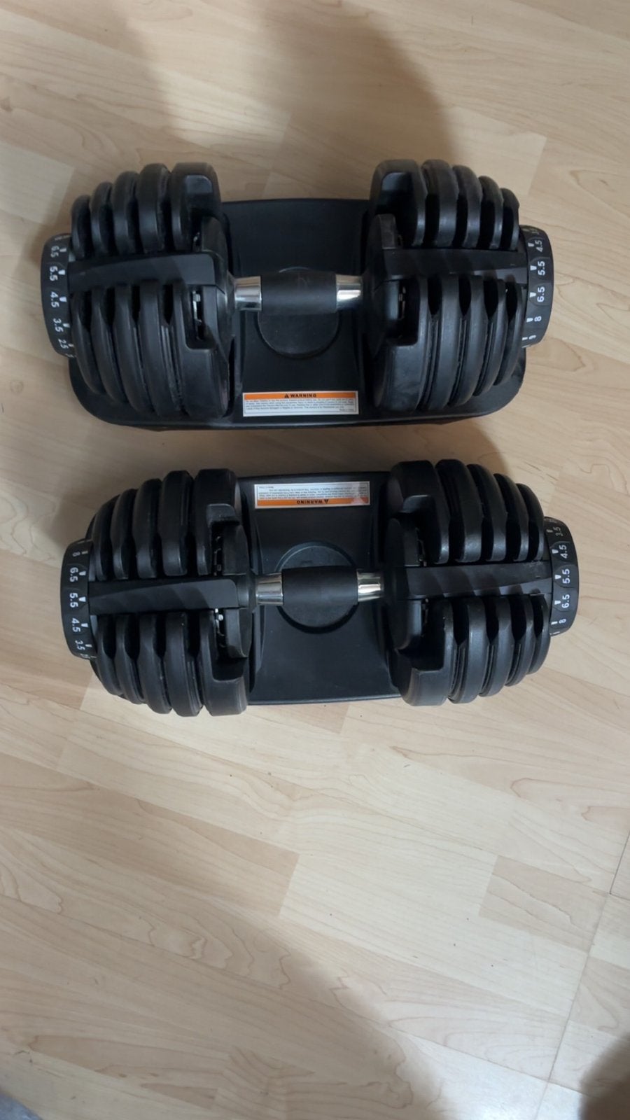 Verstelbare dumbells, Sport en Fitness, Hockey, Ophalen, Zo goed als nieuw