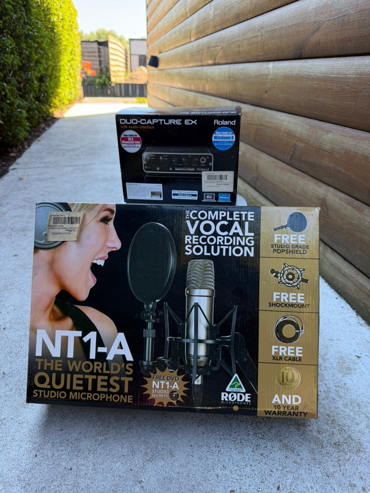RØDE NT1-A studio microfoon + SM6 + Roland Duo-Capture EX, Ophalen, Zo goed als nieuw