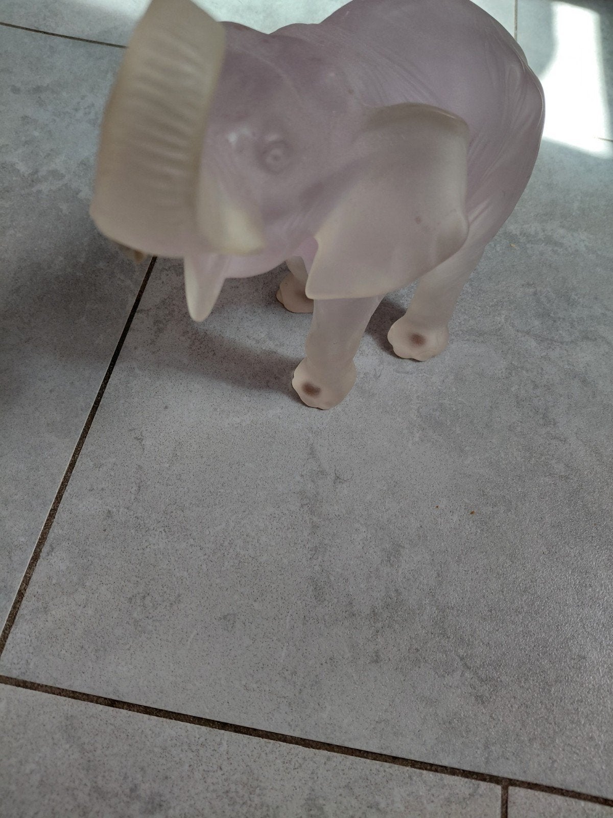 Éléphant en verre, Enlèvement