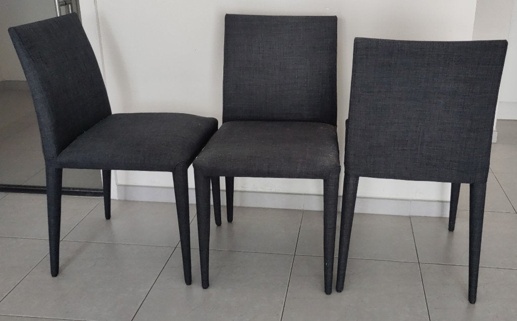 Drie stoelen, Huis en Inrichting, Stoelen, Ophalen, Drie, Zwart, Zo goed als nieuw