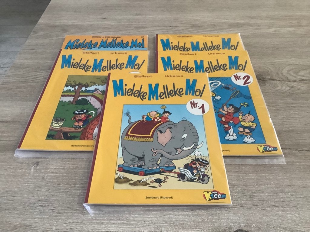 Mieleke Melleke Mol verschillende strips (2012-2017), Urbanus en Stallaert, Ophalen of Verzenden, Zo goed als nieuw, Meerdere stripboeken