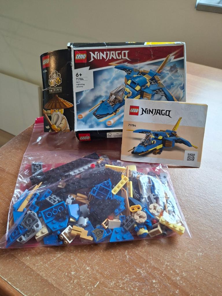 ​LEGO Ninjago 71784 - Jay's Bliksemstraaljager EVO, Een of twee spelers, Ophalen, Gebruikt, Lego