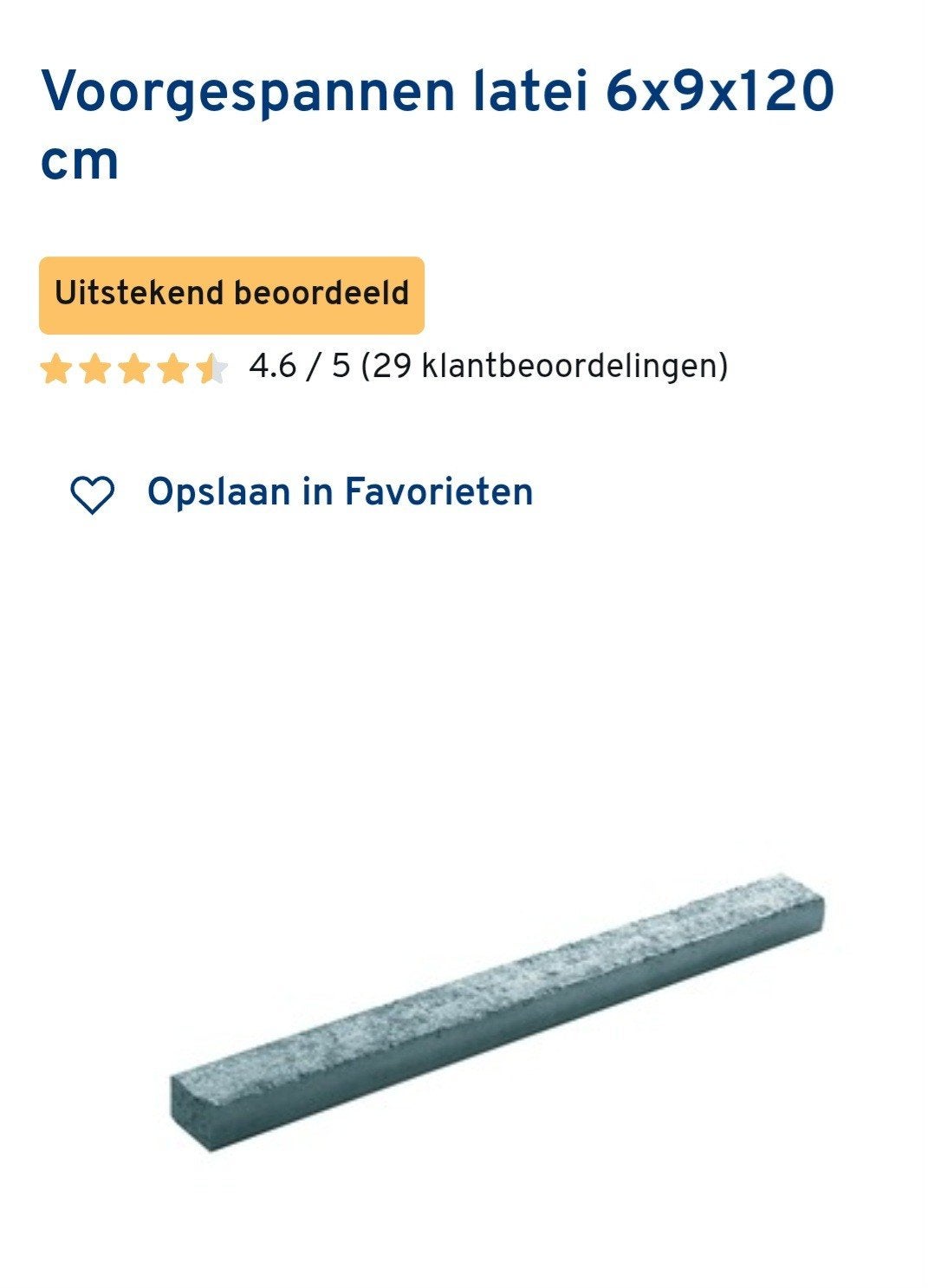 Voorgespannen latei, Enlèvement