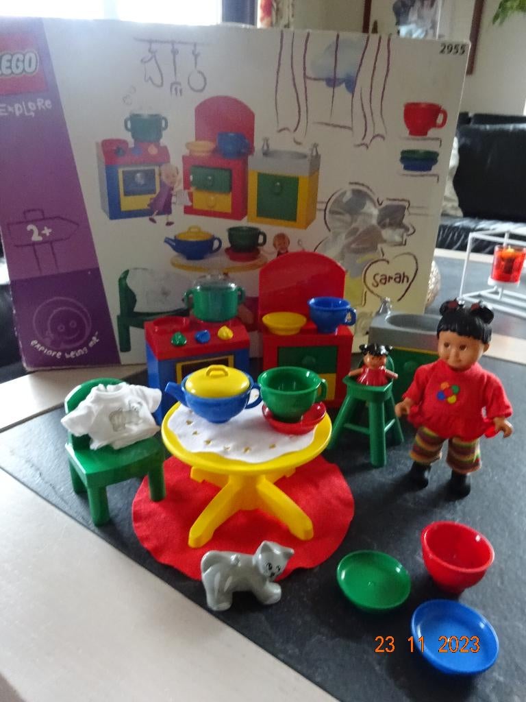 LEGO DUPLO 2955 Sarah's vrolijke keuken*VOLLEDIG*VINTAGE*, Kinderen en Baby's, Speelgoed | Duplo en Lego, Ophalen of Verzenden