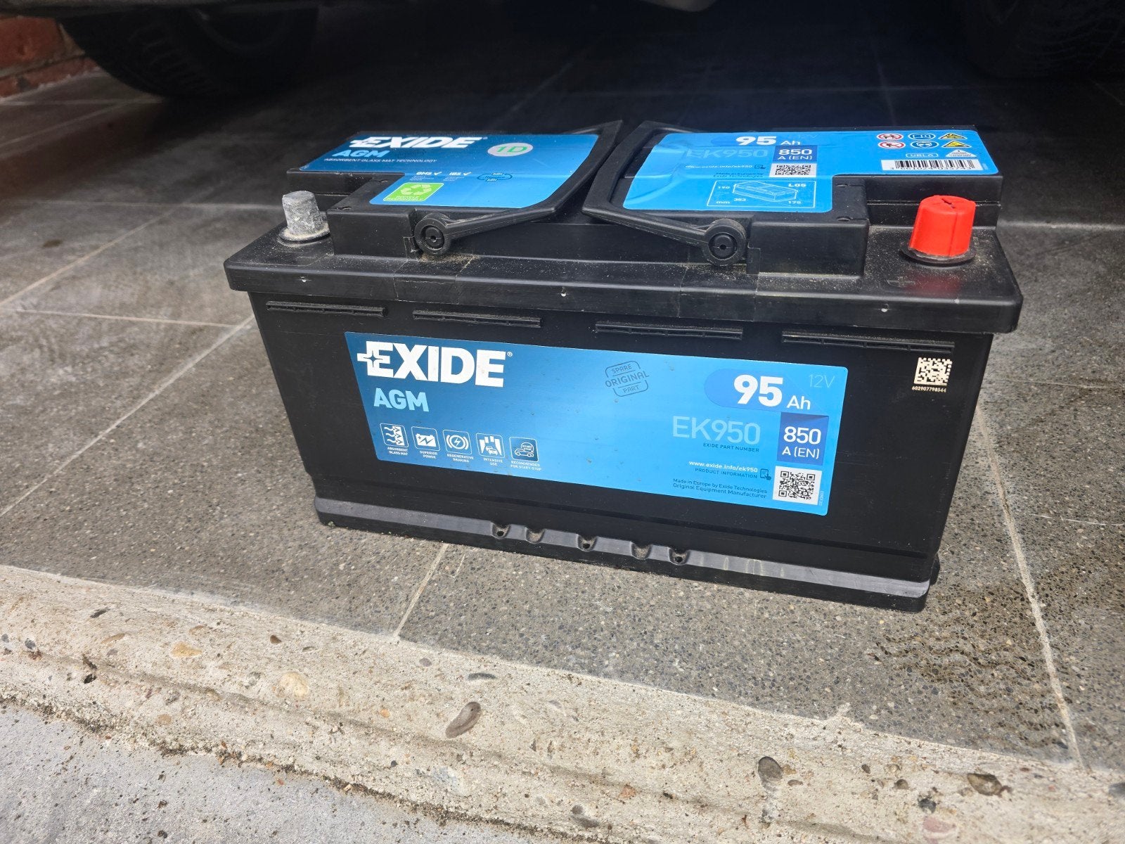 Accu 12v 95 Ah, Auto-onderdelen, Accu's en Toebehoren, Ophalen, Gebruikt