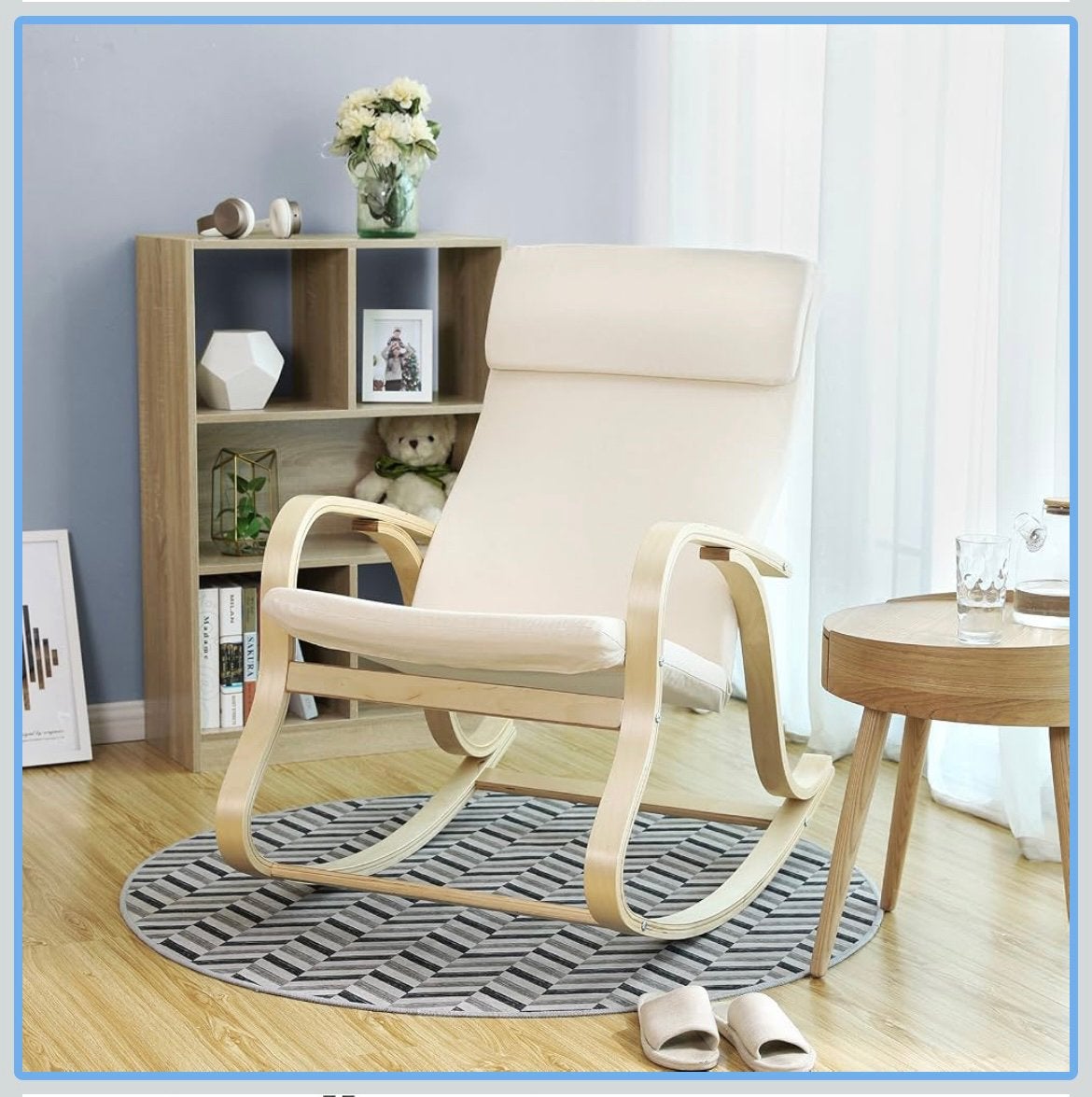 Fauteuil à bascule beige, Maison & Meubles, Fauteuils, Enlèvement