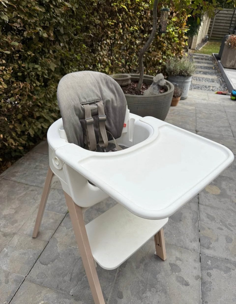Stokke stoel + babyset, Kinderen en Baby's, Ophalen, Gebruikt, Meegroeistoel