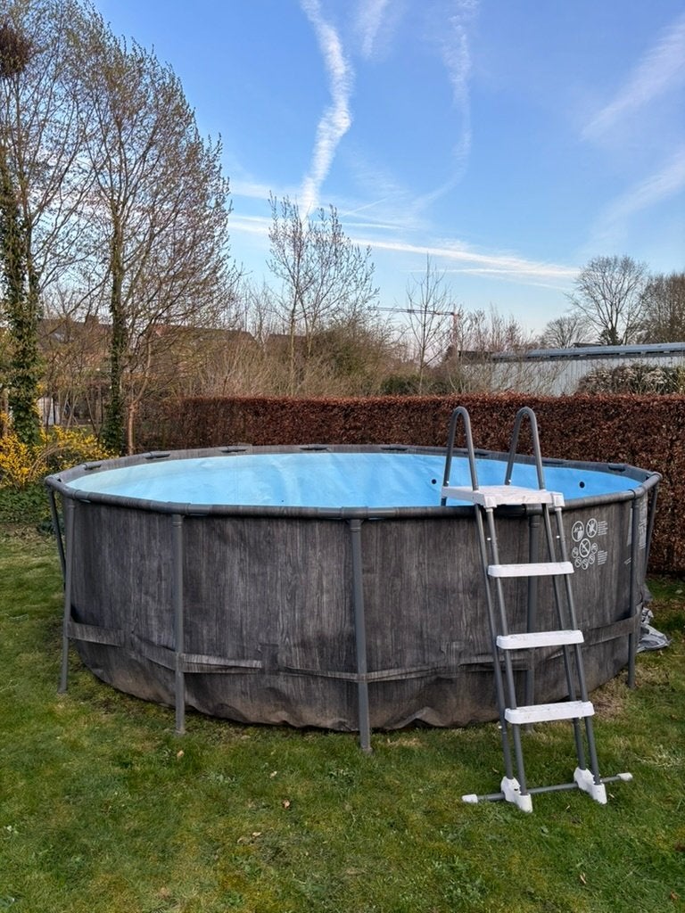 Intex opbouw zwembad 457x122cm, Gebruikt, Rond, Ophalen, 120 cm of meer