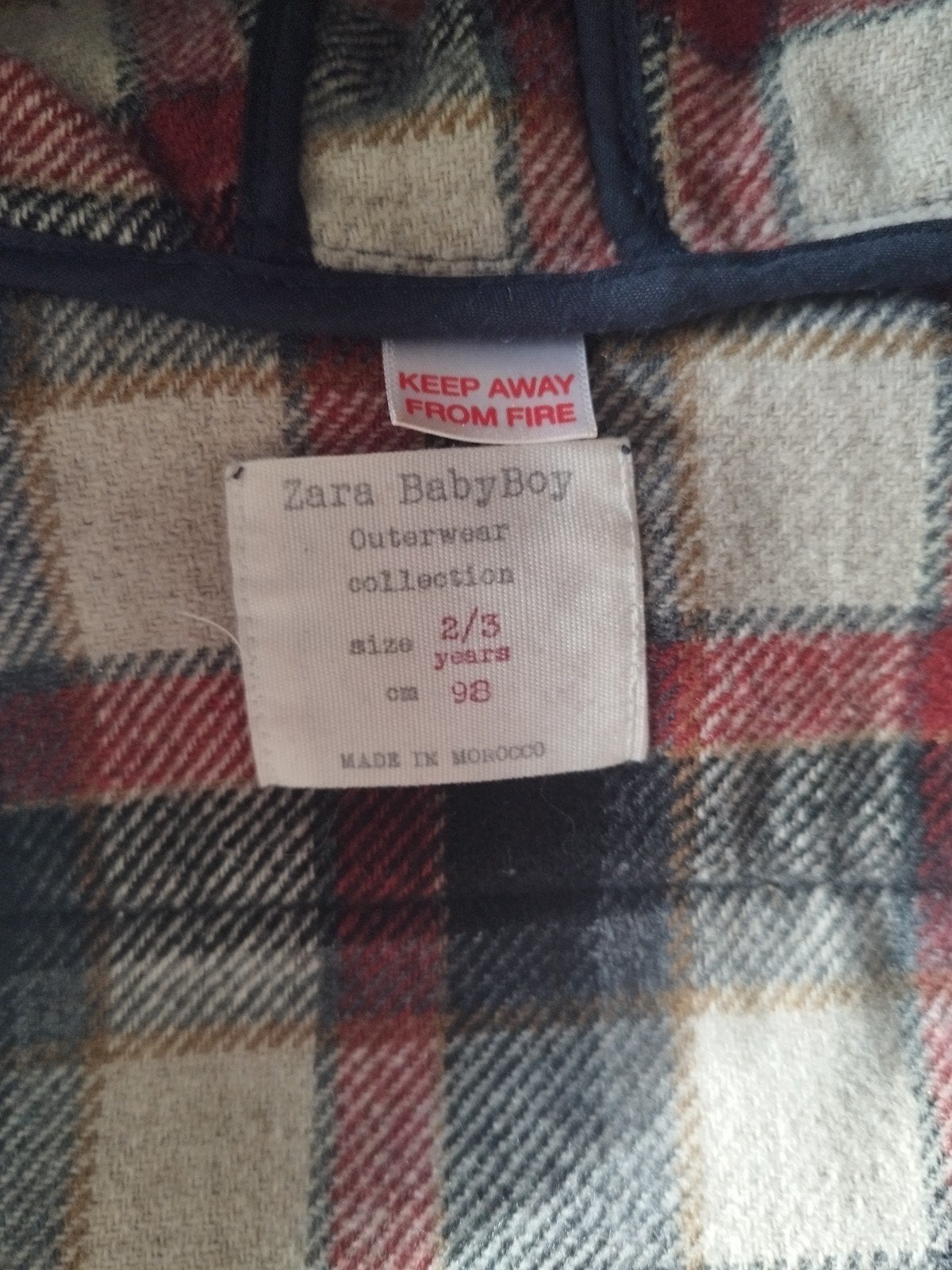 Zara duffeljas voor babyjongens maat 98, Ophalen