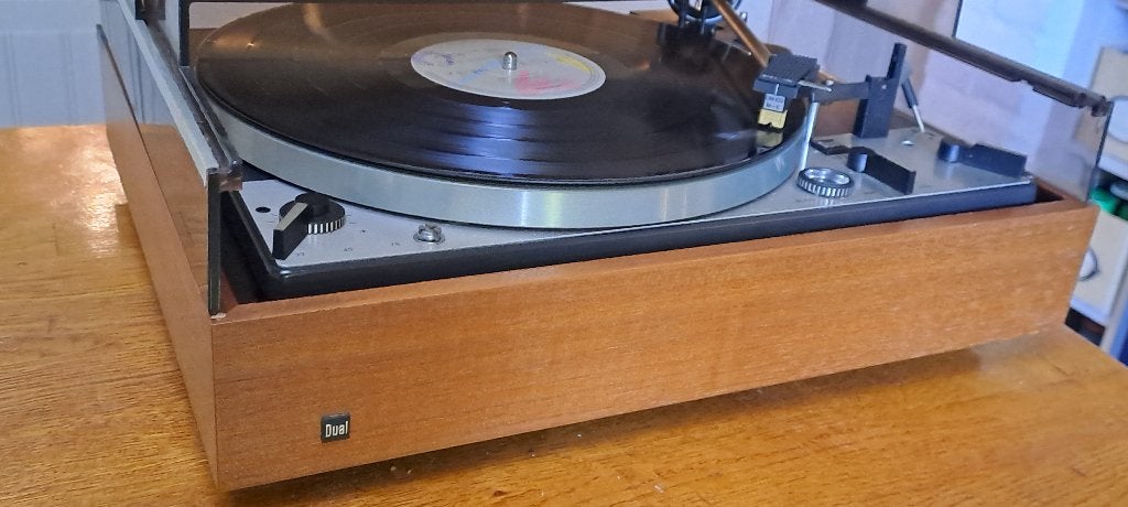 Dual 1229 volautomaat, topspeler in nieuwstaat met schuifkap, Audio, Tv en Foto, Platenspelers, Zo goed als nieuw, Platenspeler
