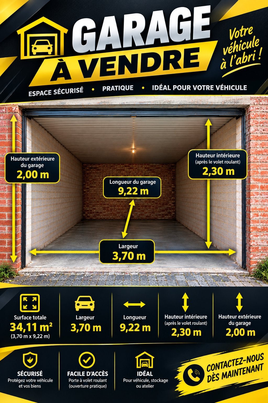 Garage a vendre
