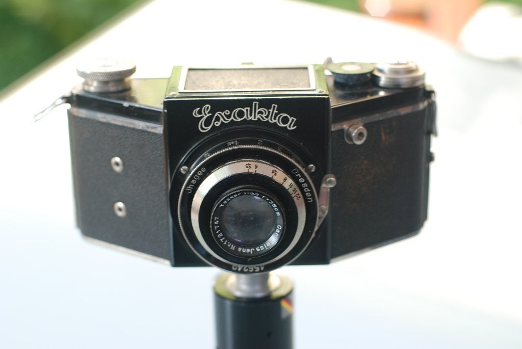 Zeldzame vooroorlogse zwarte Exakta VP camera, Ophalen of Verzenden, Gebruikt, Spiegelreflex, Overige Merken
